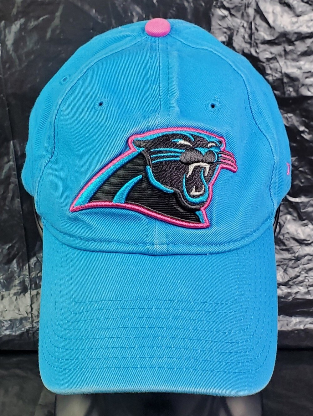 New Era Womens NFL Carolina Panthers Breast Cancer Awareness Hat Cap - GUC